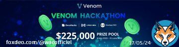 Don't miss out on the final days to join @Venom_network_ HackathonBuild on the infinitely scalable blockchain and win a share of the $225,000 prize pool   200+ teams submitted their projects, but it's not too late. Submit now and edit later