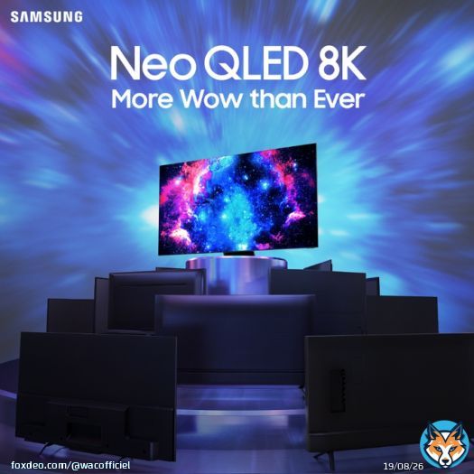 Profitez de la qualit&eacute; d'image la plus captivante, le son immersif et le design &eacute;pur&eacute; de notre t&eacute;l&eacute;viseur &eacute;pique. D&eacute;couvrez le Neo QLED 8K, plus captivant que jamais.  #NeoQLED8K #MoreWowThanEver #Samssung