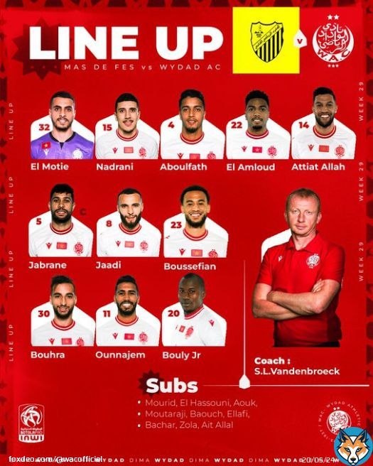 Introducing our starting XI for the final battle. Let's do this!   #DimaWydad