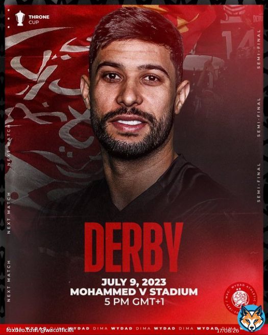 Back on track ! Get your game face on as we play the throne cup semi-finals.   #DimaWydad