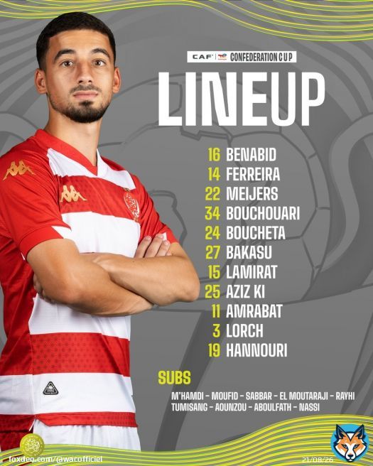 Today’s lineup #DimaWydad