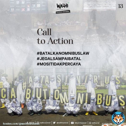 #40TahunWALHI #40JamWALHISiaran #RumahGerakanLingkunganHidup #CabutOmnibuslaw #BatalkanOmnibusLaw #JegalSampaiGagal #JEGALSAMPAIBATAL #MosiTidakPercaya #AdildanLestari #PulihkanIndonesia #WALHI4Dekade