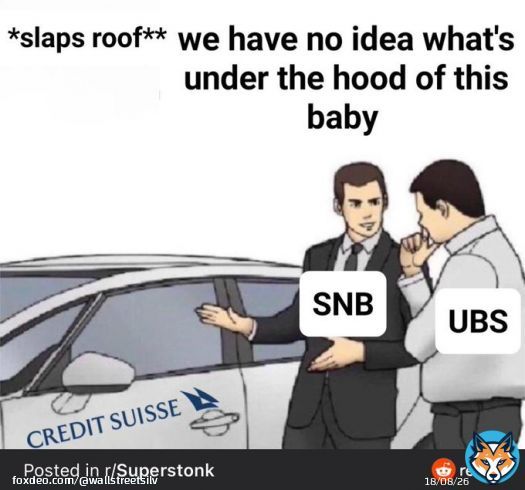 Basically &hellip; UBS and the Swiss National Bank this morning &hellip;  Ht u/professionaldriver87