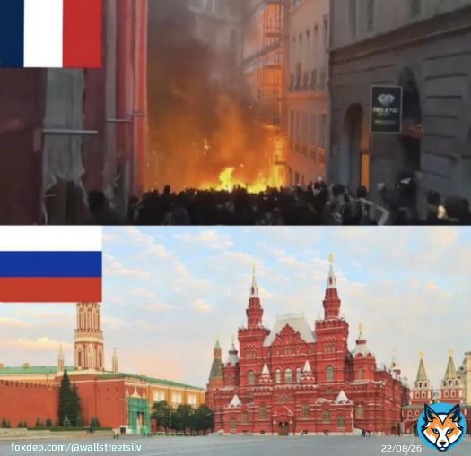 France vs Russia  A week ago everyone thought it would be Russia having a civil war.