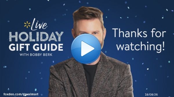 WE&rsquo;RE LIVE Tune in now to save money shopping our Holiday Gift Guide with @bobbyberk! Don&rsquo;t miss your chance to get gifts  for everyone on your list for less. #HolidayGiftGuide37:0369.9K viewers1:30EventWalmart Live x Holiday Gift Guide