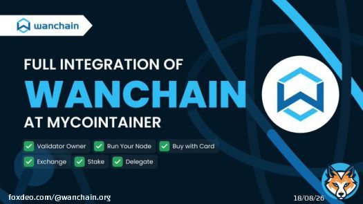 1/ The #Wanchain ecosystem continues to expand!  @mycointainercom's recent full #Wanchain integration bridges communities and creates new opportunities and use cases while promoting the growth and adoption of $WAN.  Let's take a look. #FridayThread