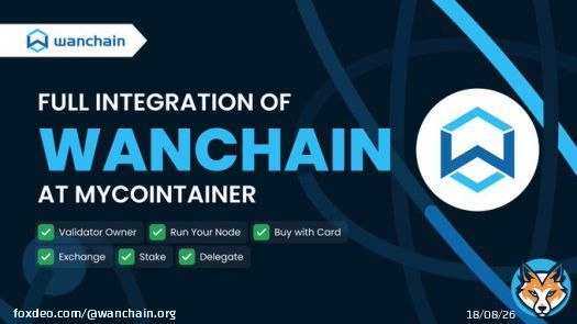 1/ The #Wanchain ecosystem continues to expand!  @mycointainercom's recent full #Wanchain integration bridges communities and creates new opportunities and use cases while promoting the growth and adoption of $WAN.  Let's take a look. #FridayThread
