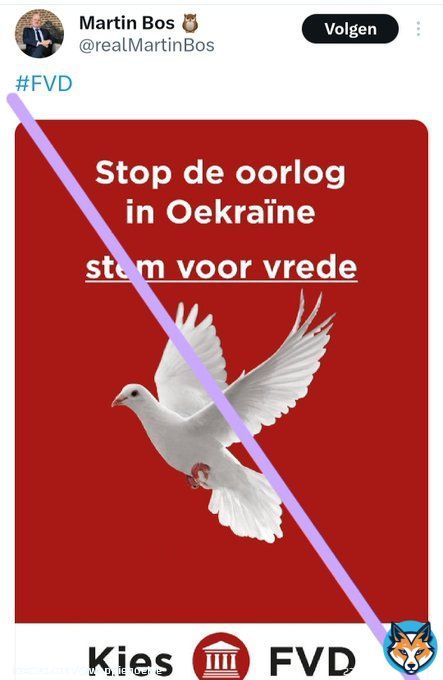 Zo ontzettend smerig dit! Als je wilt dat de oorlog in Oekra&iuml;ne stopt moet je juist NIET op Kremlinclub het FVD stemmen, maar op een normale partij die vindt dat Rusland uit Oekra&iuml;ne op moet krassen!