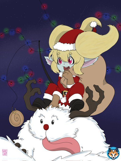 Merry christmas for everyone! #poppy #LeagueOfLegendsFanArt #LeagueOfLegends #Christmas #Xmas #Yordle