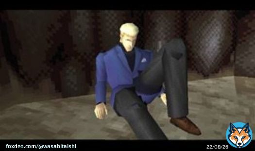 #RTAinJapan  ノットトレジャーハンター  英国紳士キックは全てを解決する  PS1時代のカクカクグラフィックでも分かる程に素晴らしい脚を持つジェームズ(CV：池田秀一)