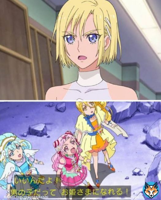 ・キュアウィングはシリーズ初の男子プリキュア ・キュアバタフライはシリーズ初の成人プリキュア ウィングに関しては、5年の歳月を経てハグプリの名台詞「男の子だってお姫さまになれる」が有言実行されたも同然で胸熱 バタフライはこの見た目で成人なのが良き キュアゴリラはとりま置いといて