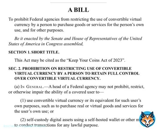 House Financial Services Committee passes bill protecting right to self-custody #Bitcoin & crypto.