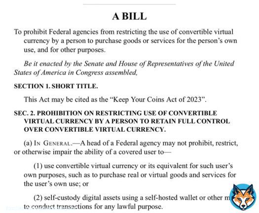 House Financial Services Committee passes bill protecting right to self-custody #Bitcoin & crypto.