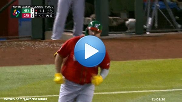 Rowdy is scorching hot for Team Mexico.  #WorldBaseballClassic