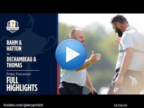Rahm & Hatton vs DeChambeau & Thomas | Temps forts complets | Ryder Cup 2025