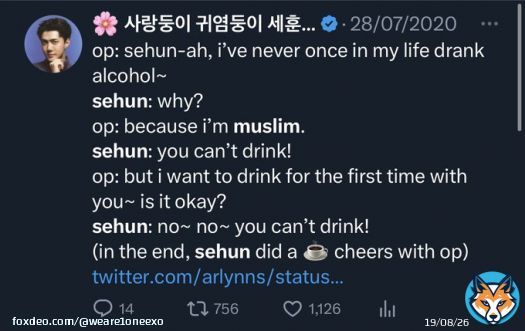 I'm not a k-pop fan, I'm just EXOL. EXO's respect and appreciation for Islam and Muslims, Their respect and love for all religions, communities and sects is taught to all