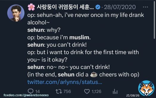 I'm not a k-pop fan, I'm just EXOL. EXO's respect and appreciation for Islam and Muslims, Their respect and love for all religions, communities and sects is taught to all