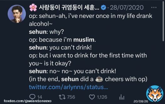 I'm not a k-pop fan, I'm just EXOL. EXO's respect and appreciation for Islam and Muslims, Their respect and love for all religions, communities and sects is taught to all