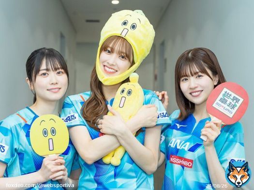 「世界卓球2023南アフリカ」の応援サポーターを務める #日向坂46！　今回はグループのキャプテン・佐々木久美さんと２期生の丹生明里さん、松田好花さんにインタビュー。  @hinatazaka46