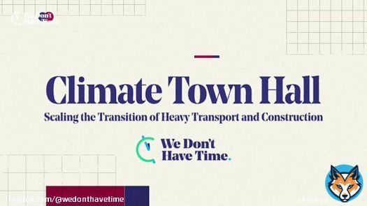 Live now: Watch Climate Town Hall: Scaling the Transition of Heavy Transport and Construction with @volvogroup Join a key discussion on scaling the #decarbonization of heavy transport & construction in the U.S.   #TheClimateHub @transportforumStaarting Sep 27, 4:00 PM