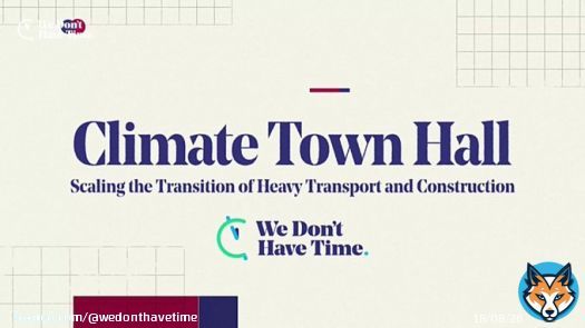 Live now: Watch Climate Town Hall: Scaling the Transition of Heavy Transport and Construction with @volvogroup Join a key discussion on scaling the #decarbonization of heavy transport & construction in the U.S.   #TheClimateHub @transportforumStaarting Sep 27, 4:00 PM