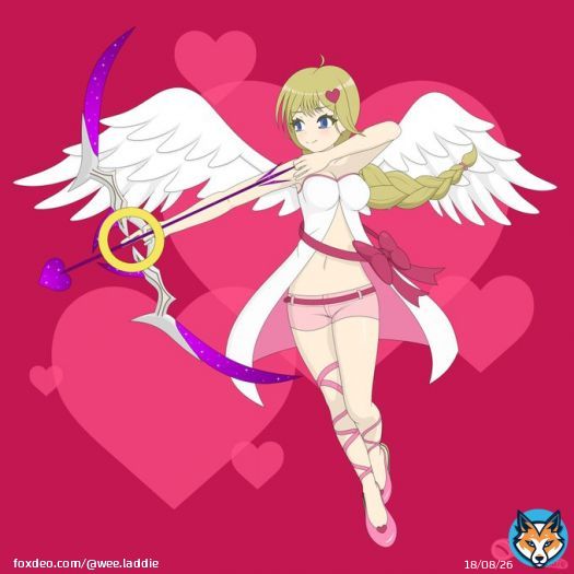 She might be late, but she's here! Happy Valentine's Day (Month) everyone!    #oc #originalcharacter #myart  #ValentinesDay #ValentinesDay2023