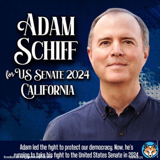 This, right here, is fantastic news! America NEEDS @AdamSchiff for the Senate!    #FreshResists #wtpBLUE
