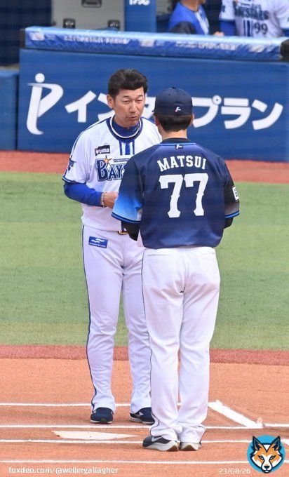 3/5 ハマスタ #三浦大輔 監督 #松井稼頭央 監督