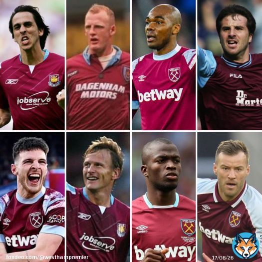 @_DeclanRice scored his 8th @premierleague goal for @WestHam in the 4-0 win v @NFFC.  He joins 7 other players who have scored  Prem goals for the Hammers:  Benayoun Dowie Ogbonna I Pearce Sheringham Valencia Yarmolenko  #WHUFC #WestHamPremier