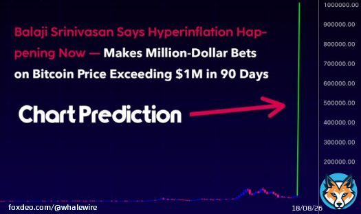 BREAKING: Balaji Srinivasan Says Hyperinflation Happening Now, and Makes Million-Dollar Bets on #Bitcoin Price Exceeding $1,000,000 in 90 Days.  Srinivasan is an angel investor, tech founder, and a Wall Street Journal bestselling author. He was also the former CTO of Coinbase and&hellip;