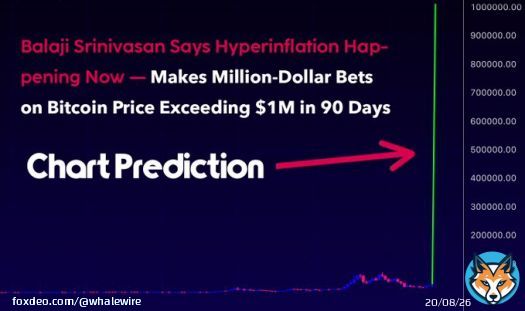 BREAKING: Balaji Srinivasan Says Hyperinflation Happening Now, and Makes Million-Dollar Bets on #Bitcoin Price Exceeding $1,000,000 in 90 Days.  Srinivasan is an angel investor, tech founder, and a Wall Street Journal bestselling author. He was also the former CTO of Coinbase and&hellip;