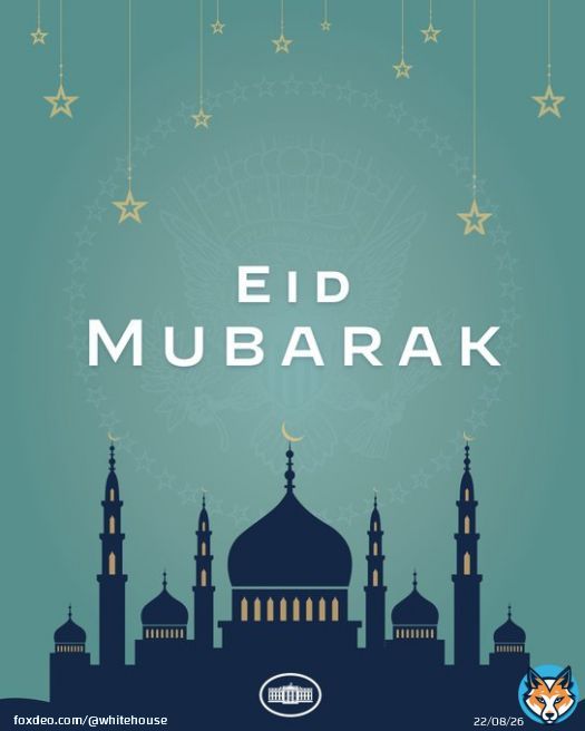 The Biden-Harris Administration wishes Muslims across the country and around the world a joyous Eid al-Adha. Eid Mubarak!