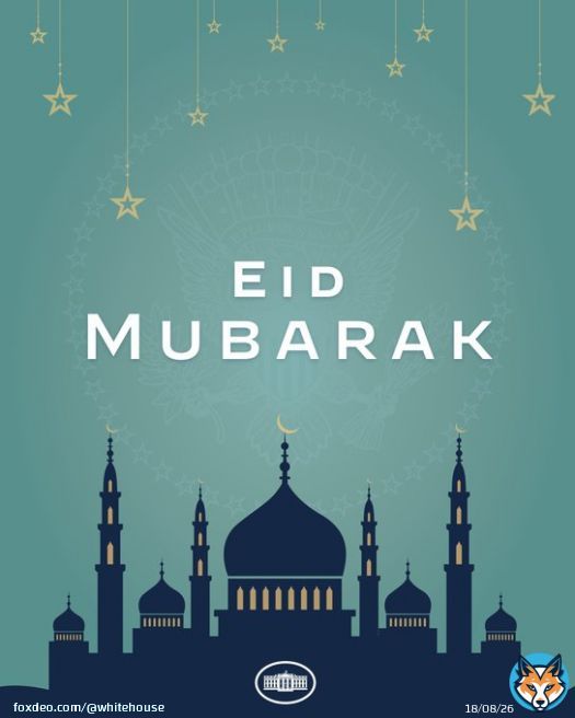 The Biden-Harris Administration wishes Muslims across the country and around the world a joyous Eid al-Adha. Eid Mubarak!