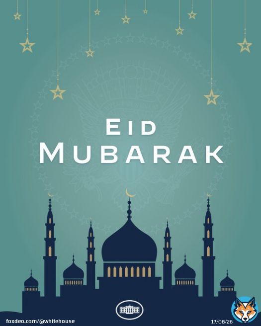 The Biden-Harris Administration wishes Muslims across the country and around the world a joyous Eid al-Adha. Eid Mubarak!