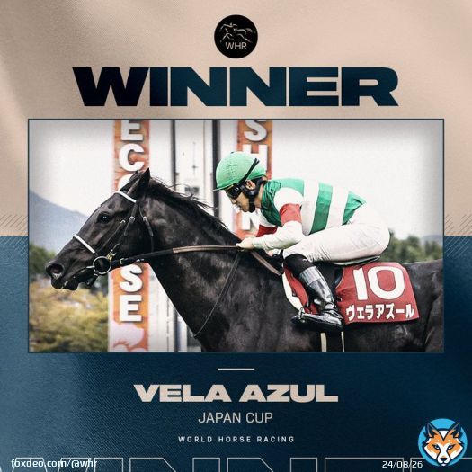WHAT A FINISH!   Vela Azul surges to victory in the 2022 #JapanCup!!   A masterful ride from jockey Ryan Moore, who wins his 2nd Japan Cup, having won it in 2013 with Gentildonna   #ヴェラアズール #ジャパンカップ