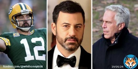 Awwww is that because you’re on the list Jimbo? Not surprised… tsk tsk.  MUST WATCH: Jimmy Kimmel calls Aaron Rodgers a conspiracy theorist for wanting the names on the Jeffrey Epstein client list | The Post Millennial |