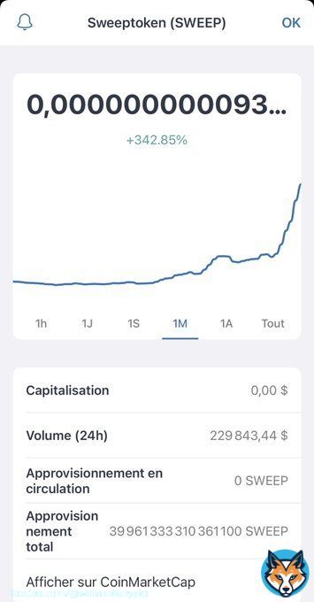 No worries , it&rsquo;s still cheap,  Sweep Token will kill a lot of zeros and will be in top 100 coins  #BabyDogeArmy #SweepArmy #PitBullish #NFTs #Crypto #cryptocurrencies #Pitbull #Bitcoin #BTC #SWEEPTOKEN #token