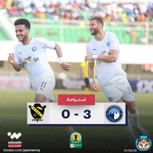 شوط أول قوي ومثير من #بيراميدز أمام #أسكوكارا  3' فخري لاكاي يفتتح التسجيل مبكراً 26' مصطفى فتحي يسجل الثاني  36' مصطفى فتحي يضرب الثالث  42' الشناوي يتصدى لركلة جزاء