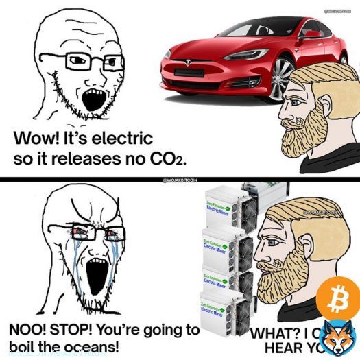 #Bitcoin mining rigs release no CO2