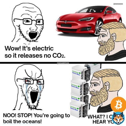 #Bitcoin mining rigs release no CO2