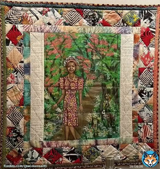 Faith Ringgold, 'Maya's Quilt of Life', 1989 commissioned by Oprah Winfrey for Maya Angelou's 61st birthday #WomensArt