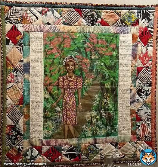 Faith Ringgold, 'Maya's Quilt of Life', 1989 commissioned by Oprah Winfrey for Maya Angelou's 61st birthday #WomensArt