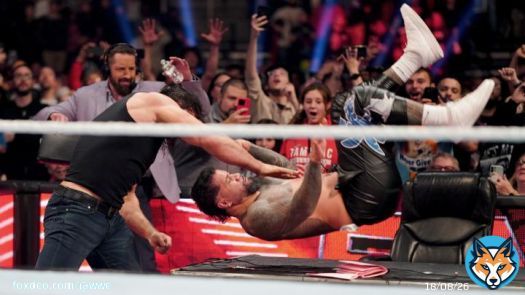 Another ambush from @DMcIntyreWWE !!! #WWERaw