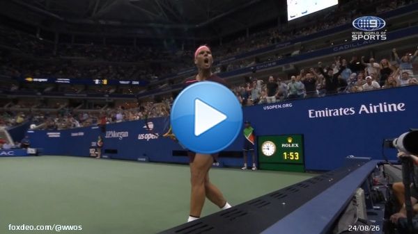 Oh STOP that! Rafael Nadal is a maestro with racket in hand!     The US Open | LIVE on 9Gem, 9Now and Stan Sport.  #USOpen #Tennis