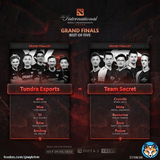 The International 11 Grand Finals &mdash; Tundra Esports vs Team Secret. Best of Five. #TI11 #Dota2