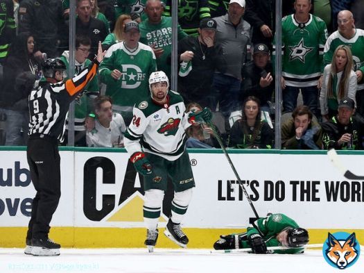 News: @NHLPlayerSafety will NOT have a hearing for @mnwild defenseman Matt Dumba after his hit took @DallasStars center Joe Pavelski out of Game 1 last night.   Source tells me it was considered 'close to being late, but within allowable window.' Dumumba was given a roughing minor.