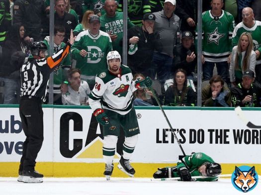 News: @NHLPlayerSafety will NOT have a hearing for @mnwild defenseman Matt Dumba after his hit took @DallasStars center Joe Pavelski out of Game 1 last night.   Source tells me it was considered 'close to being late, but within allowable window.' Dumumba was given a roughing minor.