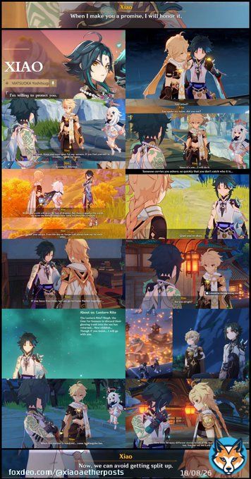 When Xiao makes a promise to the Traveler, he really honors it.  #Genshinlmpact #LanternRite #原神 #Xiao #Aether #XiaoAether #xiaother #魈空 #aexiao #xiaoae #aexiao #空魈