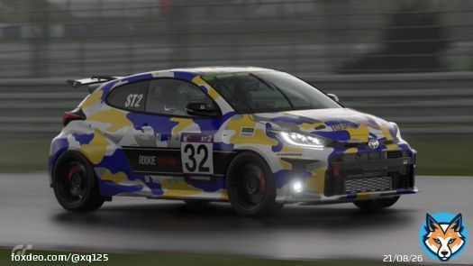 今日のリバリー 2021スーパー耐久 ST-2クラス #32 ORC ROOKIE Racing GR YARIS 菅生 水素カローラにスイッチする前の最後のヤリス ウイングと窓にステッカー貼ったくらいでほぼそのままGTSから移行 #GT7 #GT7Livery