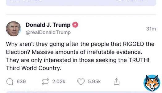 LOL He doesn't realize they are going after people who dicked with the election. Him and his cronies. What a dickhead. #TrumpMeltdown